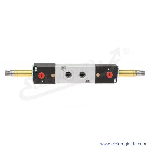 Zawór rozdzielający elektromagnetyczny 338D-015-02, 2x3/2 NC, monostabilne, G1/8, 2.5-10 Bar, 700 l/min, bez cewek Zawór rozdzielający elektromagnetyczny 338D-015-02, 2x3/2 NC, monostabilne, G1/8, 2.5-10 Bar, 700 l/min, bez cewek