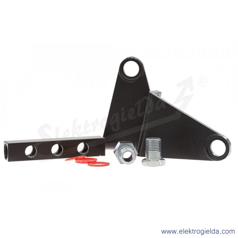 Listwa bloku wspólnego zasilania CNV-318-3, G1/8, liczba zaworów 3, do zaworów serii 3, wersja z niskim wspornikiem, Camozzi Listwa bloku wspólnego zasilania CNV-318-3, G1/8, liczba zaworów 3, do zaworów serii 3, wersja z niskim wspornikiem, Camozzi