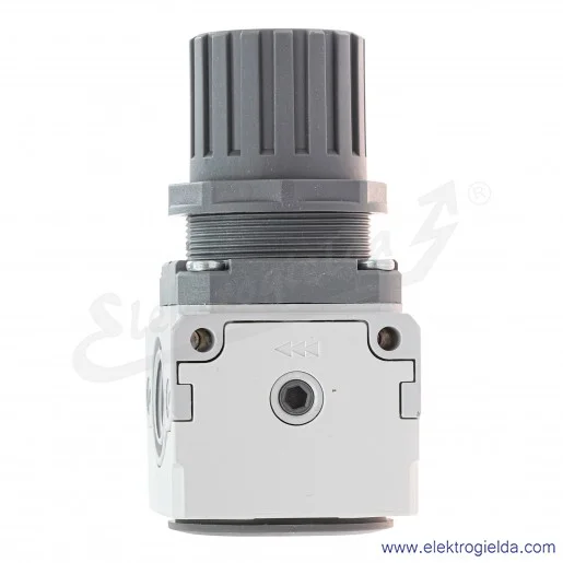 Reduktor ciśnienia MC202-R00, G1/2, zakres regulacji 0,5 ÷ 10 bar, 6000 l/min, odpowietrzenie samoczynne, bez manometru, Camozzi Reduktor ciśnienia MC202-R00, G1/2, zakres regulacji 0,5 ÷ 10 bar, 6000 l/min, odpowietrzenie samoczynne, bez manometru, Camozzi