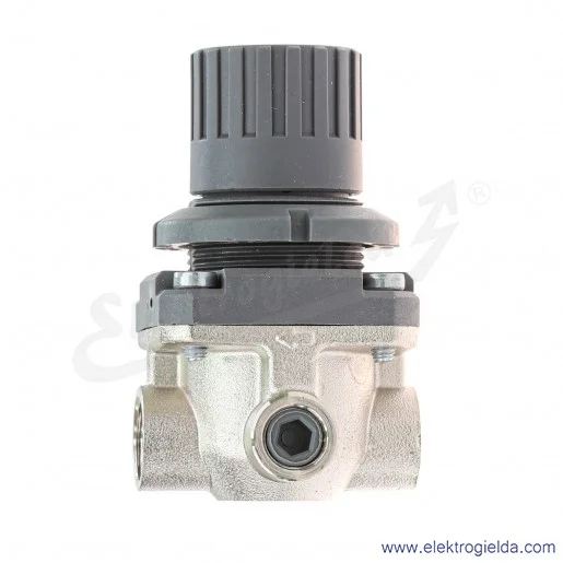 Reduktor ciśnienia M004-R00, G1/4, zakres regulacji 0.5-10 bar, 850 l/min, odpowietrzenie samoczynne, bez manometru, Camozzi Reduktor ciśnienia M004-R00, G1/4, zakres regulacji 0.5-10 bar, 850 l/min, odpowietrzenie samoczynne, bez manometru, Camozzi