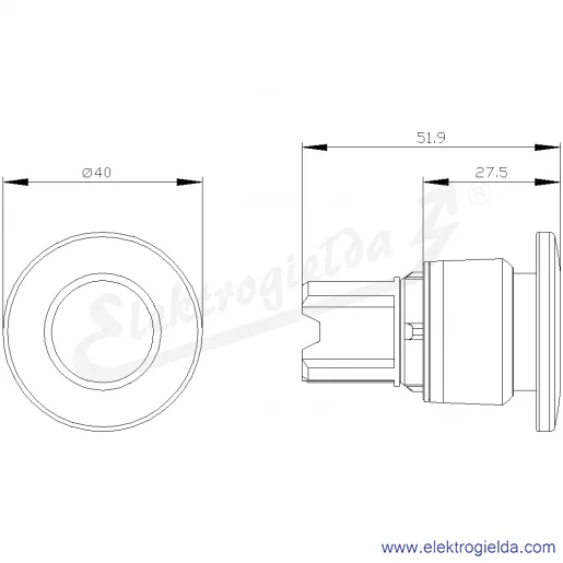 Rysunek wymiarowy Rysunek wymiarowy