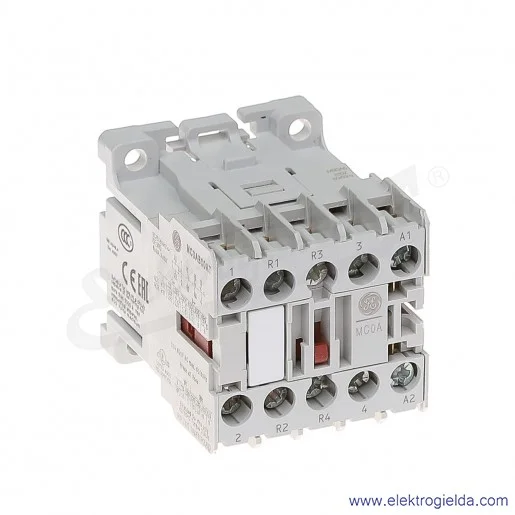 Stycznik MC0AB00AT6 230V AC 50/60 HZ, 2NO+2NC, 2,2KW/400V AC-3, 20A AC-1, 4-polowy Stycznik MC0AB00AT6 230V AC 50/60 HZ, 2NO+2NC, 2,2KW/400V AC-3, 20A AC-1, 4-polowy