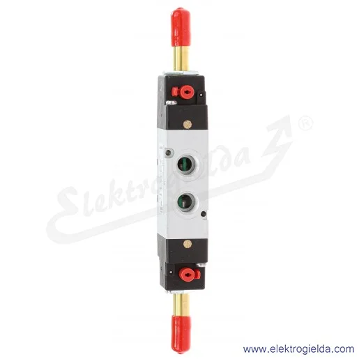 Zawór rozdzielający elektromagnetyczny 354-011-02IL, 5/2 bistabilny, G1/4, 1.5-10 Bar, 1300 l/min, ręczne wysterowanie za pomocą Zawór rozdzielający elektromagnetyczny 354-011-02IL, 5/2 bistabilny, G1/4, 1.5-10 Bar, 1300 l/min, ręczne wysterowanie za pomocą