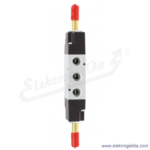 Zawór rozdzielający elektromagnetyczny 354-011-02IL, 5/2 bistabilny, G1/4, 1.5-10 Bar, 1300 l/min, ręczne wysterowanie za pomocą Zawór rozdzielający elektromagnetyczny 354-011-02IL, 5/2 bistabilny, G1/4, 1.5-10 Bar, 1300 l/min, ręczne wysterowanie za pomocą