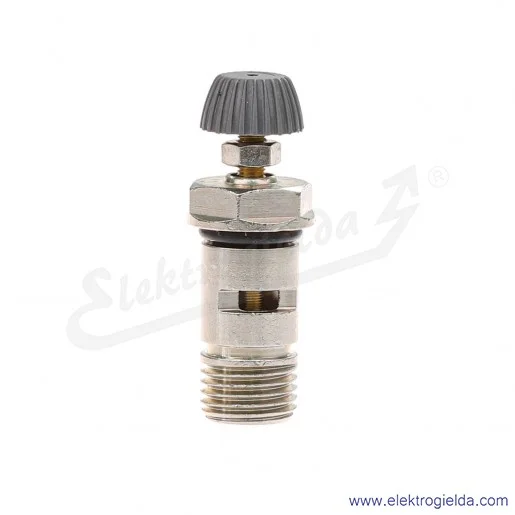 Zawór dławiąco- zwrotny MCU 706-1/4, G1/4, banjo, 1-10 Bar, 530 l/min, dławianie na wylocie, regulacja śrubą radełkowaną, Camozz Zawór dławiąco- zwrotny MCU 706-1/4, G1/4, banjo, 1-10 Bar, 530 l/min, dławianie na wylocie, regulacja śrubą radełkowaną, Camozz
