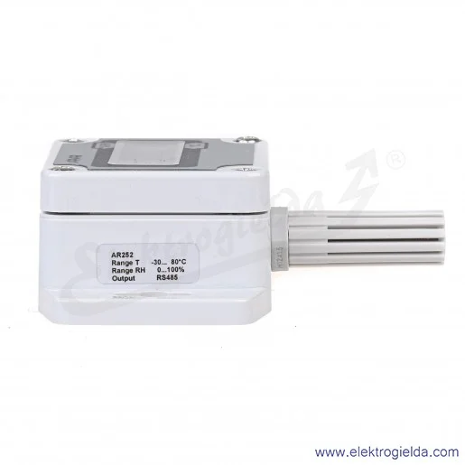 Przetwornik wilgotności i temperatury AR252/LCD/RS485 wyjście cyfrowe RS485, z wyświetlaczem, obudowa naścienna IP65 58x94x35mm Przetwornik wilgotności i temperatury AR252/LCD/RS485 wyjście cyfrowe RS485, z wyświetlaczem, obudowa naścienna IP65 58x94x35mm