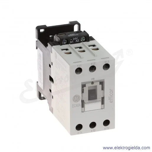 Stycznik EC40A300B024 24V AC 50/60 HZ, 18.5KW/400V AC-3, 60A AC-1, 3-polowy Stycznik EC40A300B024 24V AC 50/60 HZ, 18.5KW/400V AC-3, 60A AC-1, 3-polowy