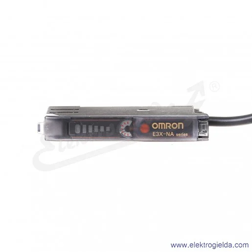 Wzmacniacz światłowodowy E3X-NA41 2M z potencjometrem, wyjście PNP Dark-ON i Light-ON, 12..24VDC, przewód 2m Wzmacniacz światłowodowy E3X-NA41 2M z potencjometrem, wyjście PNP Dark-ON i Light-ON, 12..24VDC, przewód 2m