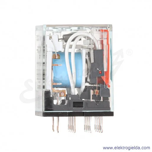 Przekaźnik elektromagnetyczny MY4N 24VDC 4-polowy PDT 220VAC 24VDC, montaż na podstawce Przekaźnik elektromagnetyczny MY4N 24VDC 4-polowy PDT 220VAC 24VDC, montaż na podstawce