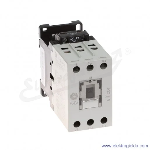 Stycznik EC40A300B042 42V AC 50/60 HZ, 18.5KW/400V AC-3, 60A AC-1, 3-polowy Stycznik EC40A300B042 42V AC 50/60 HZ, 18.5KW/400V AC-3, 60A AC-1, 3-polowy