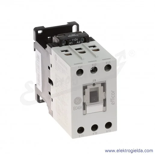 Stycznik EC40A300B110 110V AC 50/60 HZ, 18.5KW/400V AC-3, 60A AC-1, 3-polowy Stycznik EC40A300B110 110V AC 50/60 HZ, 18.5KW/400V AC-3, 60A AC-1, 3-polowy