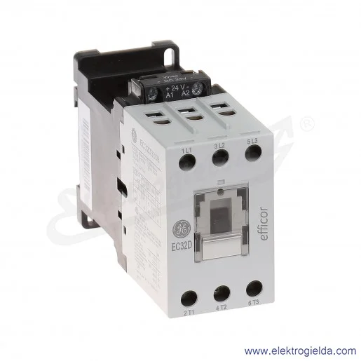 Stycznik EC32D300B024W 24V DC, 15KW/400V AC-3, 60A AC-1, 3-polowy Stycznik EC32D300B024W 24V DC, 15KW/400V AC-3, 60A AC-1, 3-polowy