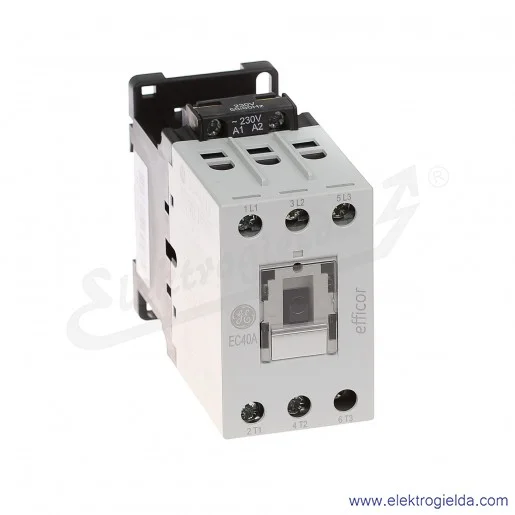 Stycznik EC40A300B230 230V AC 50/60 HZ, 18.5KW/400V AC-3, 60A AC-1, 3-polowy Stycznik EC40A300B230 230V AC 50/60 HZ, 18.5KW/400V AC-3, 60A AC-1, 3-polowy