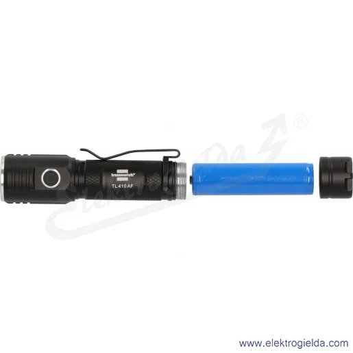 Latarka LED 1173750005 Brennenstuhl TL410A LuxPremium 400lm, 5W, IP44, 131m, ładowanie USB C, 100%-40%-10%-SOS Latarka LED 1173750005 Brennenstuhl TL410A LuxPremium 400lm, 5W, IP44, 131m, ładowanie USB C, 100%-40%-10%-SOS