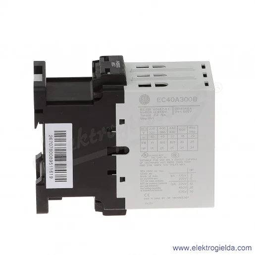 Stycznik EC40A300B230 230V AC 50/60 HZ, 18.5KW/400V AC-3, 60A AC-1, 3-polowy Stycznik EC40A300B230 230V AC 50/60 HZ, 18.5KW/400V AC-3, 60A AC-1, 3-polowy