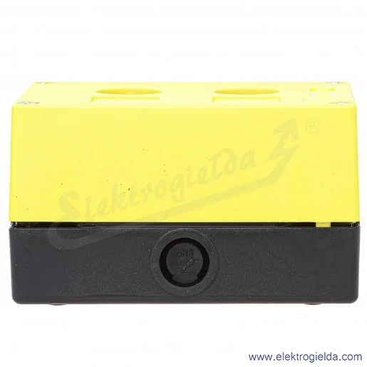 Kaseta pusta 3SU1802-0AA00-0AB2 żółta obudowa 2 otwory fi 22mm, IP69