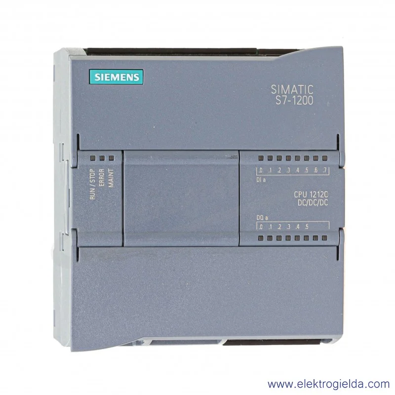 Sterownik PLC 6ES7212-1AE40-0XB0 SIMATIC S7-1200, CPU 1212C DC/DC/DC, 8 wejść binarnych (24V DC) 6 wyjść binarnych (24V DC) / 2 