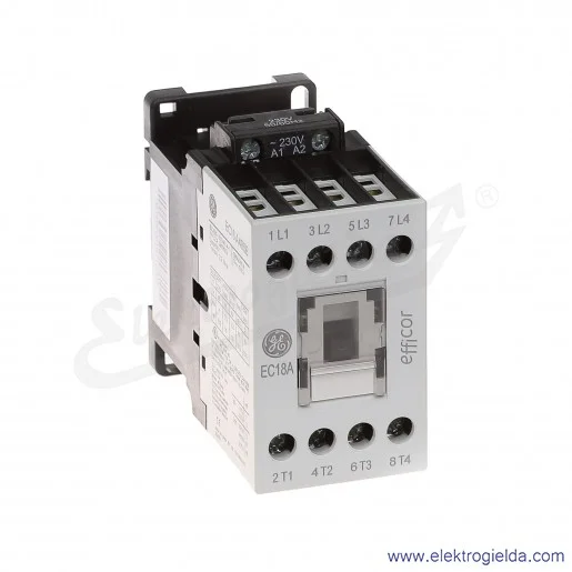 Stycznik EC18A400B230 230V AC 50/60 HZ, 7.5KW/400V AC-3, 32A AC-1, 4-polowy Stycznik EC18A400B230 230V AC 50/60 HZ, 7.5KW/400V AC-3, 32A AC-1, 4-polowy