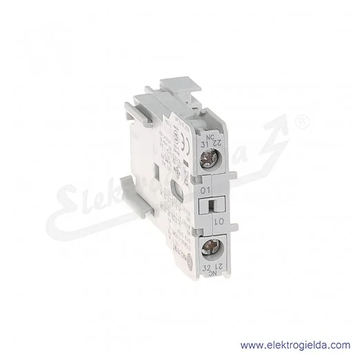 Blok styków pomocniczych MACL101AT boczne 1NC Blok styków pomocniczych MACL101AT boczne 1NC