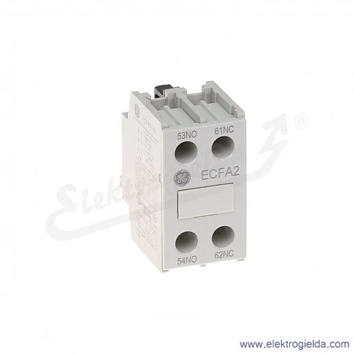 Blok styków pomocniczych ECFA211S czołowe 1NO+1NC Blok styków pomocniczych ECFA211S czołowe 1NO+1NC