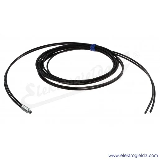 Głowica czujnika E32-DC200 światłowodowego rozproszona, zasięg 900mm, cylindryczna osiowa M6, włókno R25, kabel 2m Głowica czujnika E32-DC200 światłowodowego rozproszona, zasięg 900mm, cylindryczna osiowa M6, włókno R25, kabel 2m