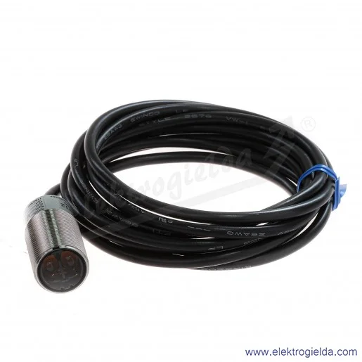 Czujnik odbiciowy E3FB-DN122 zasięg 0..300mm, 10..30VDC, tuleja gwintowana M18 metal, czerwona dioda LED, dyfuzyjna, NPN, Light Czujnik odbiciowy E3FB-DN122 zasięg 0..300mm, 10..30VDC, tuleja gwintowana M18 metal, czerwona dioda LED, dyfuzyjna, NPN, Light