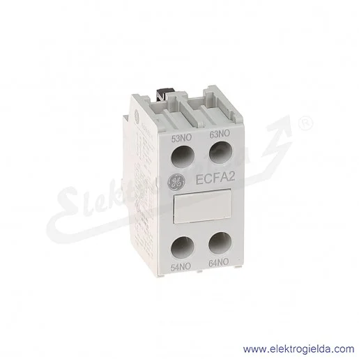 Blok styków pomocniczych ECFA220S czołowe 2NO Blok styków pomocniczych ECFA220S czołowe 2NO