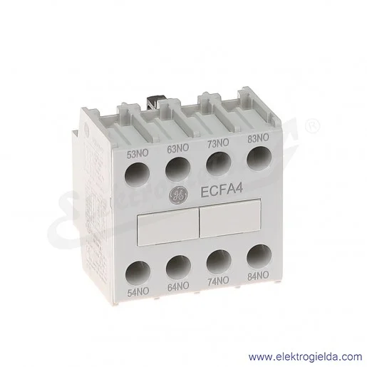 Blok styków pomocniczych ECFA440S czołowe 4NO Blok styków pomocniczych ECFA440S czołowe 4NO