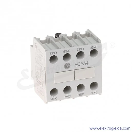 Blok styków pomocniczych ECFA431S czołowe 3NO+1NC Blok styków pomocniczych ECFA431S czołowe 3NO+1NC