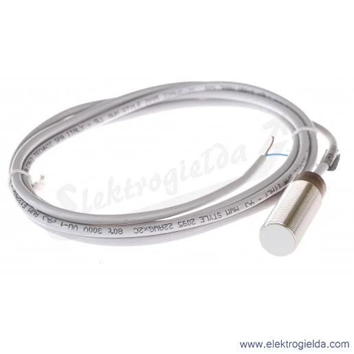 Czujnik indukcyjny PCID 5Z 10..30VDC, zasięg 5mm, NO, tuleja M18, czoło kryte, 2 przewodowy 2m, długość 50mm Czujnik indukcyjny PCID 5Z 10..30VDC, zasięg 5mm, NO, tuleja M18, czoło kryte, 2 przewodowy 2m, długość 50mm