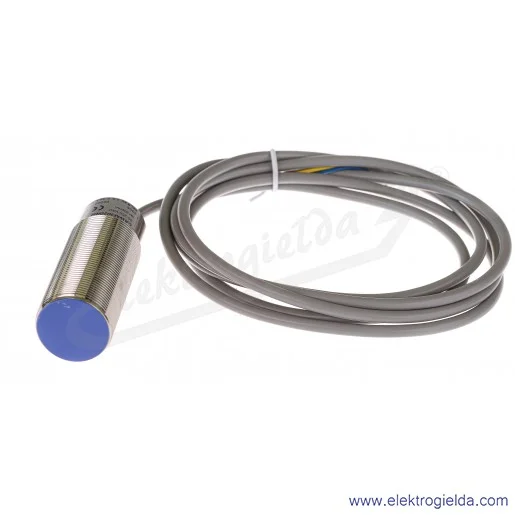 Czujnik pojemnościowy CAWM3020RM 20..250VAC, zasięg 20mm, NC, tuleja M30, przewód 2m, długość 80mm Czujnik pojemnościowy CAWM3020RM 20..250VAC, zasięg 20mm, NC, tuleja M30, przewód 2m, długość 80mm