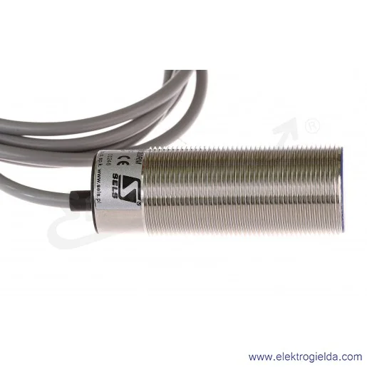 Czujnik pojemnościowy CAWM3020RM 20..250VAC, zasięg 20mm, NC, tuleja M30, przewód 2m, długość 80mm Czujnik pojemnościowy CAWM3020RM 20..250VAC, zasięg 20mm, NC, tuleja M30, przewód 2m, długość 80mm