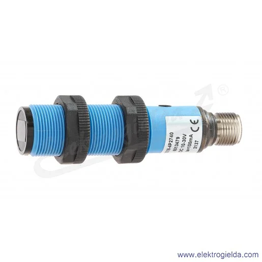 Czujnik odbiciowy 6013479 VTE18-4P2740 10..30VDC, zasięg 3..200mm, PNP Dark-ON i Light-ON, obudowa M18 z tworzywa, przyłącze M12 Czujnik odbiciowy 6013479 VTE18-4P2740 10..30VDC, zasięg 3..200mm, PNP Dark-ON i Light-ON, obudowa M18 z tworzywa, przyłącze M12