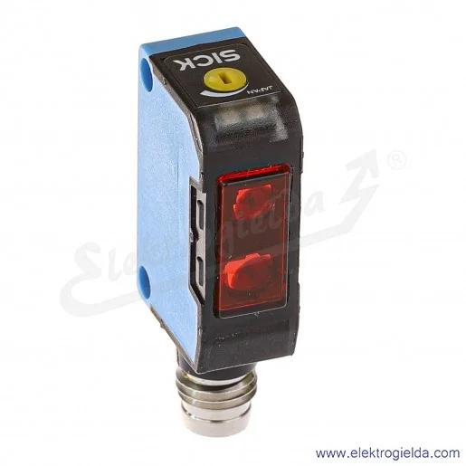 Czujnik odbiciowy 6011050 WT150-P460 10..30VDC, zasięg 2..100mm, PNP Dark-ON i Light-ON, wymiar 10x28x18mm, z tłumieniem tła, wt Czujnik odbiciowy 6011050 WT150-P460 10..30VDC, zasięg 2..100mm, PNP Dark-ON i Light-ON, wymiar 10x28x18mm, z tłumieniem tła, wt