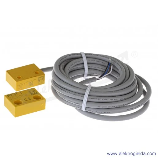 Łącznik krańcowy bezpieczeństwa RE11-SA03 magnetyczny, 24VDC, 1NO1NC, z przewodem 3m, 26mmx36mmx13mm Łącznik krańcowy bezpieczeństwa RE11-SA03 magnetyczny, 24VDC, 1NO1NC, z przewodem 3m, 26mmx36mmx13mm