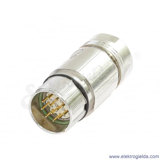 Wtyczka prosta 6027537 STE-2312-G M23, 12PIN do lutowania Wtyczka prosta 6027537 STE-2312-G M23, 12PIN do lutowania