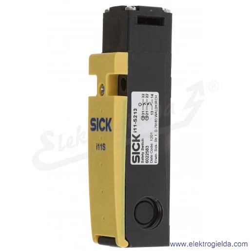 Łącznik krańcowy bezpieczeństwa 6022583 I11-S213 z kluczem kątowym, 230VAC 24VDC, 2NC 1NO, IP67 Łącznik krańcowy bezpieczeństwa 6022583 I11-S213 z kluczem kątowym, 230VAC 24VDC, 2NC 1NO, IP67