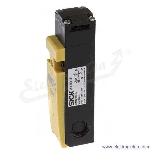 Łącznik krańcowy bezpieczeństwa 6022583 I11-S213 z kluczem kątowym, 230VAC 24VDC, 2NC 1NO, IP67 Łącznik krańcowy bezpieczeństwa 6022583 I11-S213 z kluczem kątowym, 230VAC 24VDC, 2NC 1NO, IP67