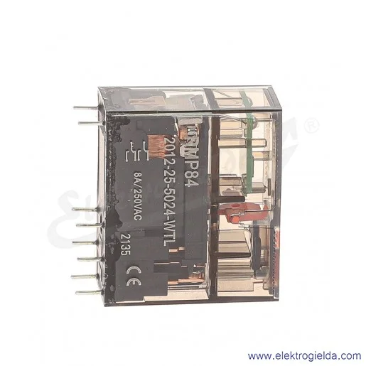 Przekaźnik miniaturowy 2615189 RMP84-2012-25-5024-WTL 2P 24VAC Dioda LED obudowa transparentna