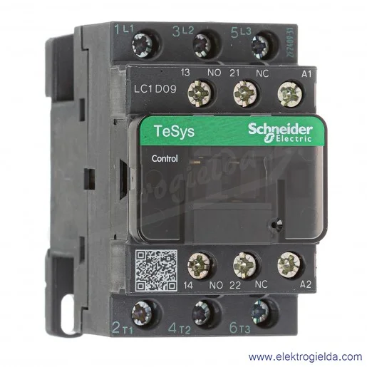 LC1D09B7 1z+1r 4kW 25A Uc 24 VAC 50/60Hz Stycznik zaciski śrubowe LC1D09B7 1z+1r 4kW 25A Uc 24 VAC 50/60Hz Stycznik zaciski śrubowe