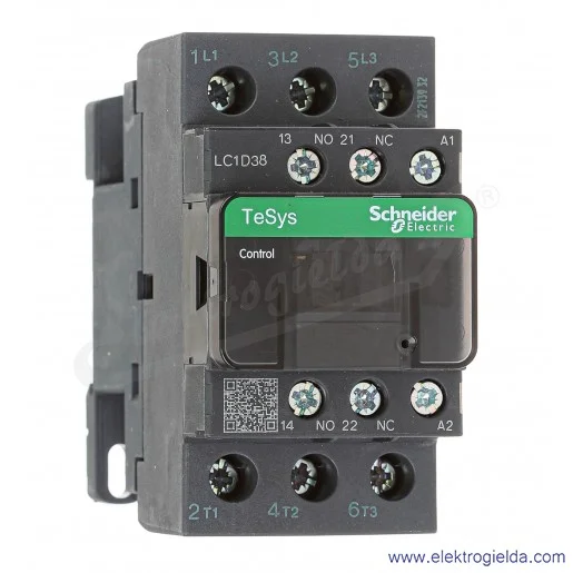 LC1D38B7 1z+1r 18,5kW 50A Uc 24 VAC 50/60Hz Stycznik zaciski śrubowe LC1D38B7 1z+1r 18,5kW 50A Uc 24 VAC 50/60Hz Stycznik zaciski śrubowe