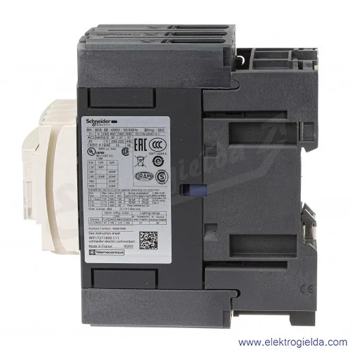 LC1D65AP5 1z+1r 30kW 80A Uc 230 VAC 50Hz Stycznik zaciski śrubowe LC1D65AP5 1z+1r 30kW 80A Uc 230 VAC 50Hz Stycznik zaciski śrubowe