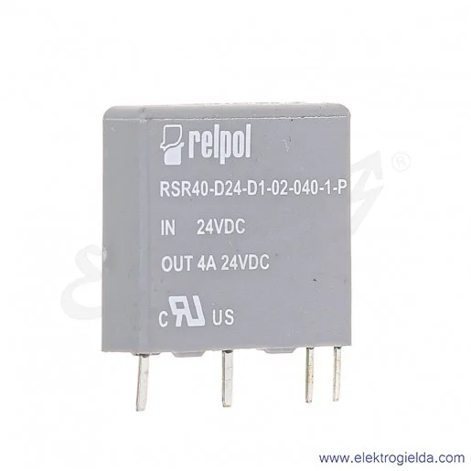 Przekaźnik półprzewodnikowy 2612008 RSR40-D24-D1-02-040-1-P 24VDC 4A, bezzwłoczny Przekaźnik półprzewodnikowy 2612008 RSR40-D24-D1-02-040-1-P 24VDC 4A, bezzwłoczny