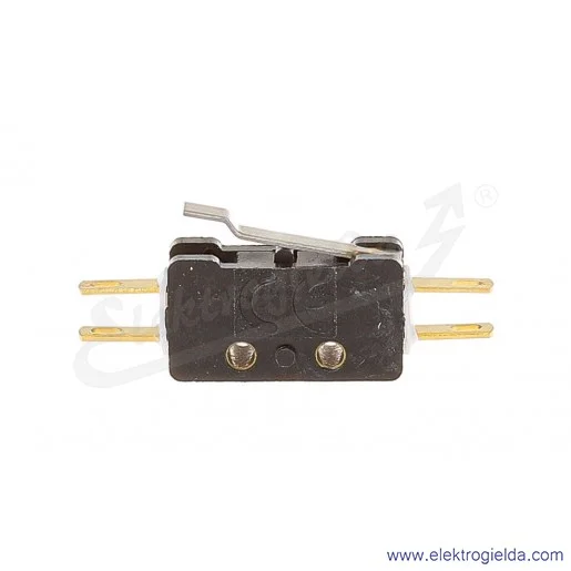 Łącznik krańcowy miniaturowy 83-132 54Ar 14,75 z dźwignią 14,75mm 1Z+1R złocony Łącznik krańcowy miniaturowy 83-132 54Ar 14,75 z dźwignią 14,75mm 1Z+1R złocony