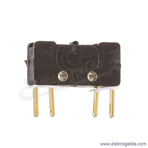 Łącznik krańcowy miniaturowy 83-133 z trzpieniem 1Z+1R złocony Łącznik krańcowy miniaturowy 83-133 z trzpieniem 1Z+1R złocony