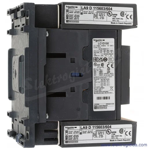 LC1D150P7 1z+1r 75kW 200A Uc 230 VAC 50/60Hz Stycznik zaciski śrubowe LC1D150P7 1z+1r 75kW 200A Uc 230 VAC 50/60Hz Stycznik zaciski śrubowe