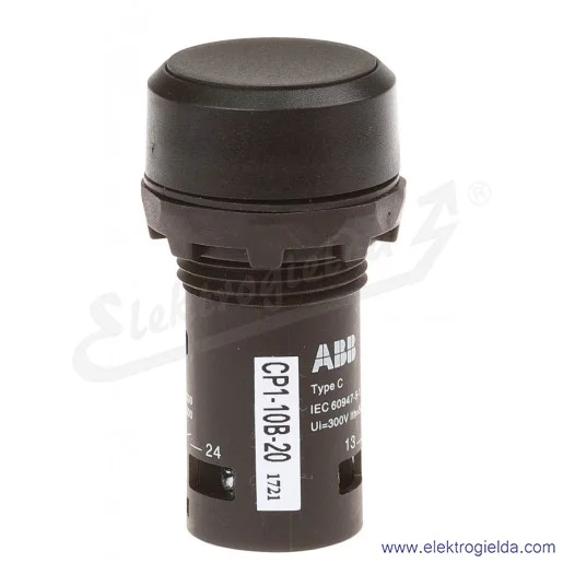 Przycisk CP1-10B-20 płaski czarny 2NO monostabilny Przycisk CP1-10B-20 płaski czarny 2NO monostabilny