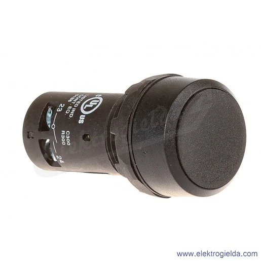 Przycisk CP1-10B-20 płaski czarny 2NO monostabilny Przycisk CP1-10B-20 płaski czarny 2NO monostabilny