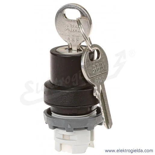 Napęd przełącznika 1SFA611285R1001, M3SSK3-101, obrotowy z kluczem, czarny, 1-0-2, bistabilny Napęd przełącznika 1SFA611285R1001, M3SSK3-101, obrotowy z kluczem, czarny, 1-0-2, bistabilny