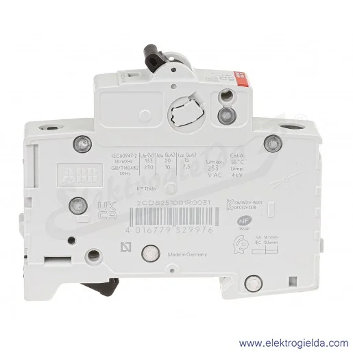 Wyłącznik nadprądowy S201-D3 1P D 3A AC 6kA Wyłącznik nadprądowy S201-D3 1P D 3A AC 6kA